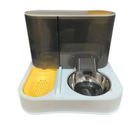 Anti-Spill Pet Bowl Set With Auto-Refill Water Removable Tray & Tip-Resistant Base For Small Animals Leak Proof Cats Feeding Dish