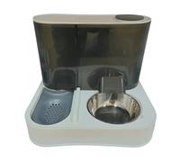 Anti-Spill Pet Bowl Set With Auto-Refill Water Removable Tray & Tip-Resistant Base For Small Animals Leak Proof Cats Feeding Dish