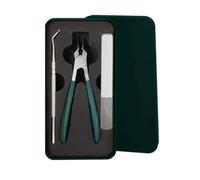 Anti-Splash 25° Slant Edge Nail Clipper Set Professional Oblique Toe Nail Trimmers Ingrown Toenail Tools,Green