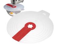 Anti Splash Cooking Cover, Mixing Bowl Anti Splatter, Silicone Reusable Egg Whisk Screen Lids for Baking Pots Pans Hand Mixers