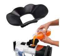 Anti-Splash Flow Hood for Ninja Slushie Machine FS301 FS300, Plastic Anti-Splash Flow Hood Liquid Guide Cover Ice Maker Accessories Easy Installation & Dishwasher Safe (Black)