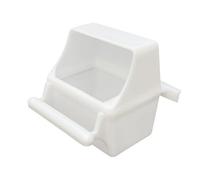 Anti splash parrot bird food box buckle universal bowl cup white