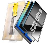 Anti-Spy Screen Protector for Samsung Galaxy S23 Ultra, Pack of 2, with 10D Hydrogel Screen Protector and Application Tool, Easy Bubble-Free Installation, Fingerprint Compatible
