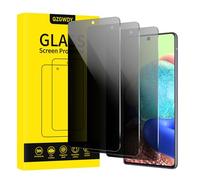 Anti-Spy Tempered Glass for Samsung Galaxy A71 / A72 / A73, Pack of 3 Bubble-Free Screen Protector Films, 9H Hardness, Easy to Install
