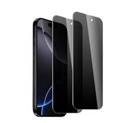 Anti-Spy Tempered Glass Screen Protector For iPhone 16 Pro, 2 Pieces, 9H Hardness, Anti-Spy Protection, Anti-Fingerprint, Bubble-Free Installation