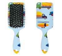 Anti Static Air Cushion Comb - A Hair Brush and Massage Comb for Wet or Dry Hair That Reduces Breakage and Frizz, Ideal for Detangling, Smoothing, and Blow-Drying, Children's Traffic Cognition