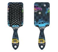 Anti Static Air Cushion Comb - A Hair Brush and Massage Comb for Wet or Dry Hair That Reduces Breakage and Frizz, Ideal for Detangling, Smoothing, and Blow-Drying, Trendy Monster Truck