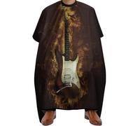 Anti-static Barber Cape, Flames Burning Fire Musical, Hairdressing Gown Professional Hair Cutting Cape for Haircut Men Women