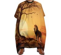 Anti-static Barber Cape, King Lion, Salon Gowns Waterproof Hair Cutting Cape for Men Salons Haircut