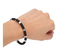 Anti-Static Bracelet Wrist Straps, Adjustable Silicone Anti-Static Bracelet Improve Sleep, Eliminate Body Static Wristband Balance Energy for Women and Men, for Outdoor Winter Sports (Black)