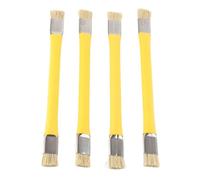 Anti Static Brush, 4PCS Double End Hard Brush Nonslip Phone Repair Tool for Mobile Phone Mainboard Circuit IC Cleaning (Yellow)