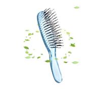 Anti Static Brush - Wet Dry Hair Tamer With Scalp Massage Grip, Gentle Knot Releasing Comb | Compact PC Nylon Needle Design 15x3.5cm Weight 40g Perfect Thick Wavy Curly Straight Hair Styling