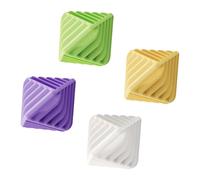 Anti-Static Drying Balls - Multicolor, 4 Pack Wool Laundry Balls, Reusable Fabric Softener Ball, Natural Static Reducer, Free Softener, Racco