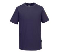 Anti-Static ESD T-Shirt Portwest AS20 Cotton Short Sleeve Lightweight Workwear