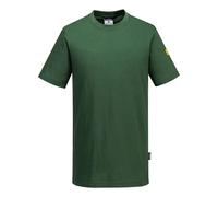 Anti-Static ESD T-Shirt Portwest AS20 Cotton Short Sleeve Lightweight Workwear