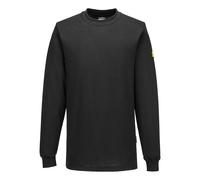 Anti-Static ESD T-Shirt Portwest AS22 Cotton Long Sleeve Lightweight Workwear