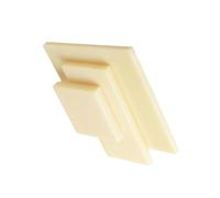 Anti Static Flame Retardant ABS Plastic Sheet, 100x100mm Beige, 12mm-40mm Thickness For DIY And Industrial Model Processing, 1 Pcs(30MM)