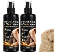 Anti-Static Glossing Fur Care Spray, Luxury Fur Boot Care Spray Set | 3.38 Oz Boot Glossing & Conditioning Mist for Winter Shoes, Softening Spray for Luxury Fur Footwear & Suede Care