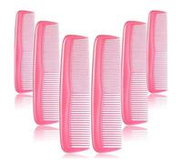 Anti-static Hair Combs Mini Double Side Hair Brush Pro Beard Comb Barber Comb Hair Styling Tools Salon Accessories(Pink 6pcs)