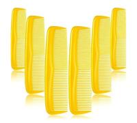 Anti-static Hair Combs Mini Double Side Hair Brush Pro Beard Comb Barber Comb Hair Styling Tools Salon Accessories(Yellow 6pcs)