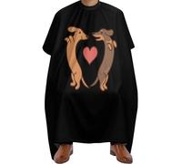 Anti-static Hair Cutting Cape, Sausage Dogs Heart, Hair Cutting Gown Unisex Barber Cape for Styling Family Women
