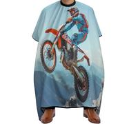 Anti-static Hairdressing Cape, Motocross Dirt Bike, Barber Hairdresser Capes Waterproof Hair Colouring Cape for Women Haircut Men