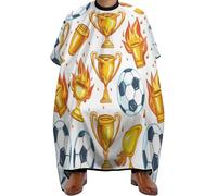 Anti-static Hairdressing Cape, Scooer Football on Fire, Hair Cutting Gown Waterproof Hair Cape for Women Coloring Hairdresser