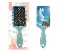 Anti-static Massage Hair Comb Air Cushion Hair Brush Coastal Nautical Hawaiian Beach Scenery Square Scalp Massage Brush for Women Girls