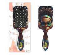 Anti-static Massage Hair Comb Air Cushion Hair Brush Cool black boy who loves music Square Scalp Massage Brush for Women Girls