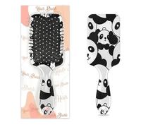 Anti-static Massage Hair Comb Air Cushion Hair Brush Cute Panda Animals Theme Cartoon Print Square Scalp Massage Brush for Women Girls