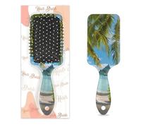 Anti-static Massage Hair Comb Air Cushion Hair Brush Ocean Beach Palm Trees Tropical Island Seaside Square Scalp Massage Brush for Women Girls