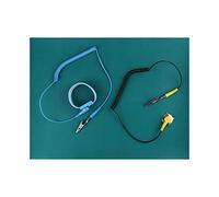 Anti Static Mat ESD, Anti Static Wrist Strap Anti Static Mat for PC Building Safe for Electronic Includes ESD Wristband and Grounding Wire Silicone Soldering Repair Mat