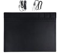 Anti Static Mat for Computer,Laptop,Cellphone,iPad Electronics Repair,HPFIX ESD Soldering Mat Heat Resistant with ESD Wrist Strap and Grounding Cord