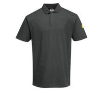 Anti Static Polo Shirt Portwest AS21 ESD Cotton Short Sleeve Workwear Comfort