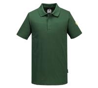Anti Static Polo Shirt Portwest AS21 ESD Cotton Short Sleeve Workwear Comfort