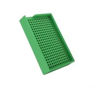 Anti-Static Screw Holder Tray for 1.0-4.0mm Fasteners, PP Slotted Organizer with 160/273/459 Holes, 140 x 90 x 24 mm Green Tool Storage(M2.5-3.0)
