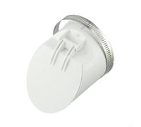 Anti-Stink Drainage Pipe Cover, PVC Filter for Floor Drain 50mm to 160mm, White Rainwater Strainer with Installation Clamp, Prevention for Garden Patio(75mm)