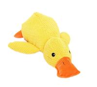 Anti-Stress Duck for Dogs Dog Toys Duck Squeaky Plush Toy Cute Soothing Toy for Puppies and Dogs Interactive Cuddly Toys (Yellow, S)