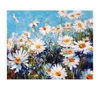 Anti Stress Paint by Numbers Kit Daisy Flower Field Painting for Adults Beginner