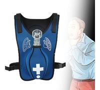 Anti-Suffocation Training Vest, Adjustable Shoulder Straps and Waist Belt, Adult/Child First Aid Teaching Aids,Adults-red(Blue)