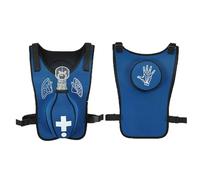 Anti-Suffocation Training Vest, Airway Obstruction Simulation Education, Suitable for Nurses and Students First Aid(Blue)