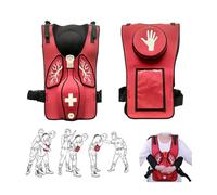 Anti-Suffocation Training Vest, Vest-Type Airway Obstruction Simulation(Red)