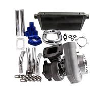 Anti Surge GT3582 GT35 T3 Turbo Flange 64mm Pipe Kits Intercooler 76mm Turbo Intercooler Charged Air Cooler Replaces