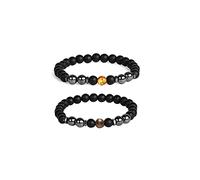 Anti Swelling Black Obsidian Anklet for Women Men Lymphatic Drainage Black Obsidian Bracelet Anklet Anti Anxiety Obsidian Bracelet Tiger Eye Natural Stone Ankle Bracelets Jewelry, 7.87 inches, Stone