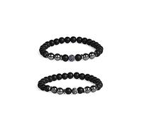 Anti Swelling Black Obsidian Anklet for Women Men Lymphatic Drainage Black Obsidian Bracelet Anklet Anti Anxiety Obsidian Bracelet Tiger Eye Natural Stone Ankle Bracelets Jewelry, Stone