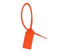 Anti-Tamper Seals Numbered Pull Ties, 1000 pcs 250mm Disposable Plastic Seals Labels Multicolor for Garment and Shoes(Red)