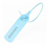 Anti-Tamper Seals Numbered Pull Ties, Numbered Seals Multicolor 11.8 inch 100/1000 pcs(Light Blue,100pcs)