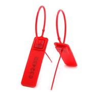 Anti-Tamper Seals, Plastic Seals Multicolor 1000 Pcs Numbered Pull Tight Length 207mm(Red)