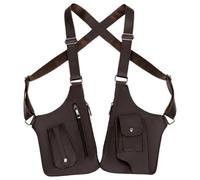 Anti Theft Bag For Men - PU Leather Shoulder Pouch, Adjustable Fit, Double Pocket Design, Secure Style | Widely Camping Trips, Hiking, Travel, Outdoor Adventures, Everyday, Personal