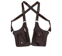 Anti Theft Bag for Men, Slim Undercover Pickpocket-Proof Hidden Crossbody Sling Bag, Premium Leather Adjustable Under Arm Shoulder Bag, Multi-pocket Anti-Theft Double Shoulder Bags (Brown)